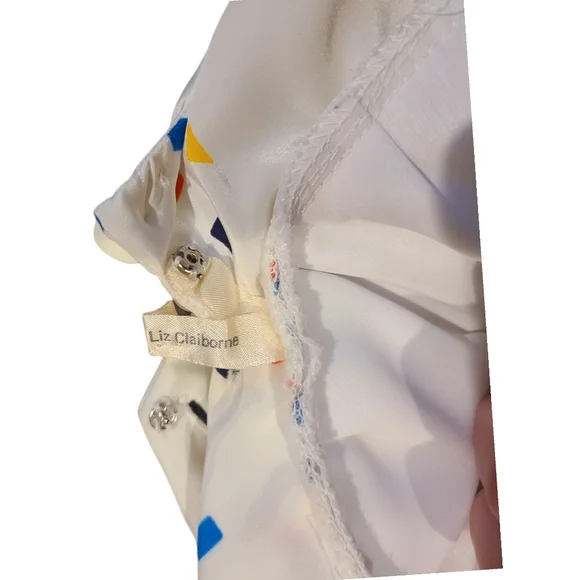 Vintage Liz Claiborne Confetti Petal Sleeve Dress - Picture 10 of 10